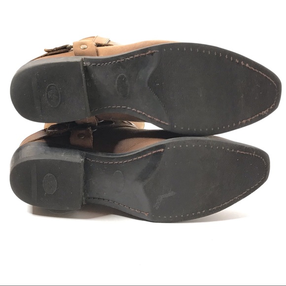 Men's Tan Leather Harness Boots Size 9D Durango - Picture 4 of 11